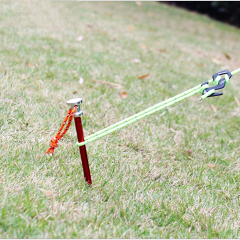 Колышки для палатки YINGTOUMAN 5 шт./лот с веревкой оборудование кемпинга и пешего