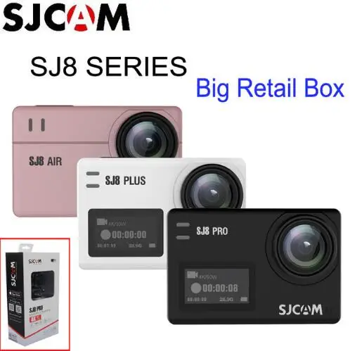 Дешево! SJCAM SJ8 Pro /SJ8 Plus/Air 4K Экстремальные виды спорта камера Водонепроницаемый