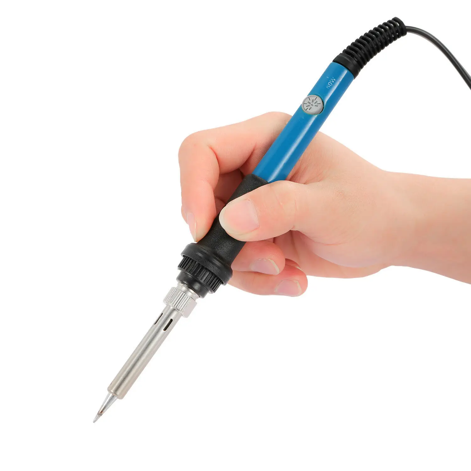 

Altkomva 60W Electric Soldering Irons Temperature Adjustable Electric Iron Mini Handle Heat Pencil Soldering Iron 110V/220V