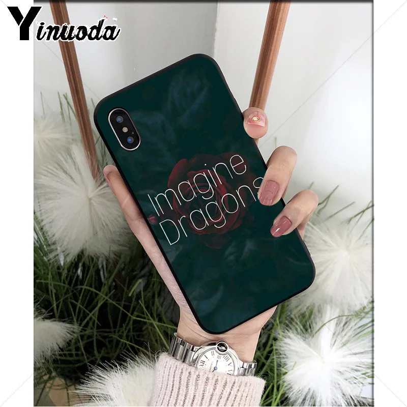 Yinuoda imagine Dragon TPU Мягкий силиконовый чехол для телефона, чехол для Apple iPhone 8 7 6 6S Plus X XS MAX 5 5S SE XR мобильных телефонов
