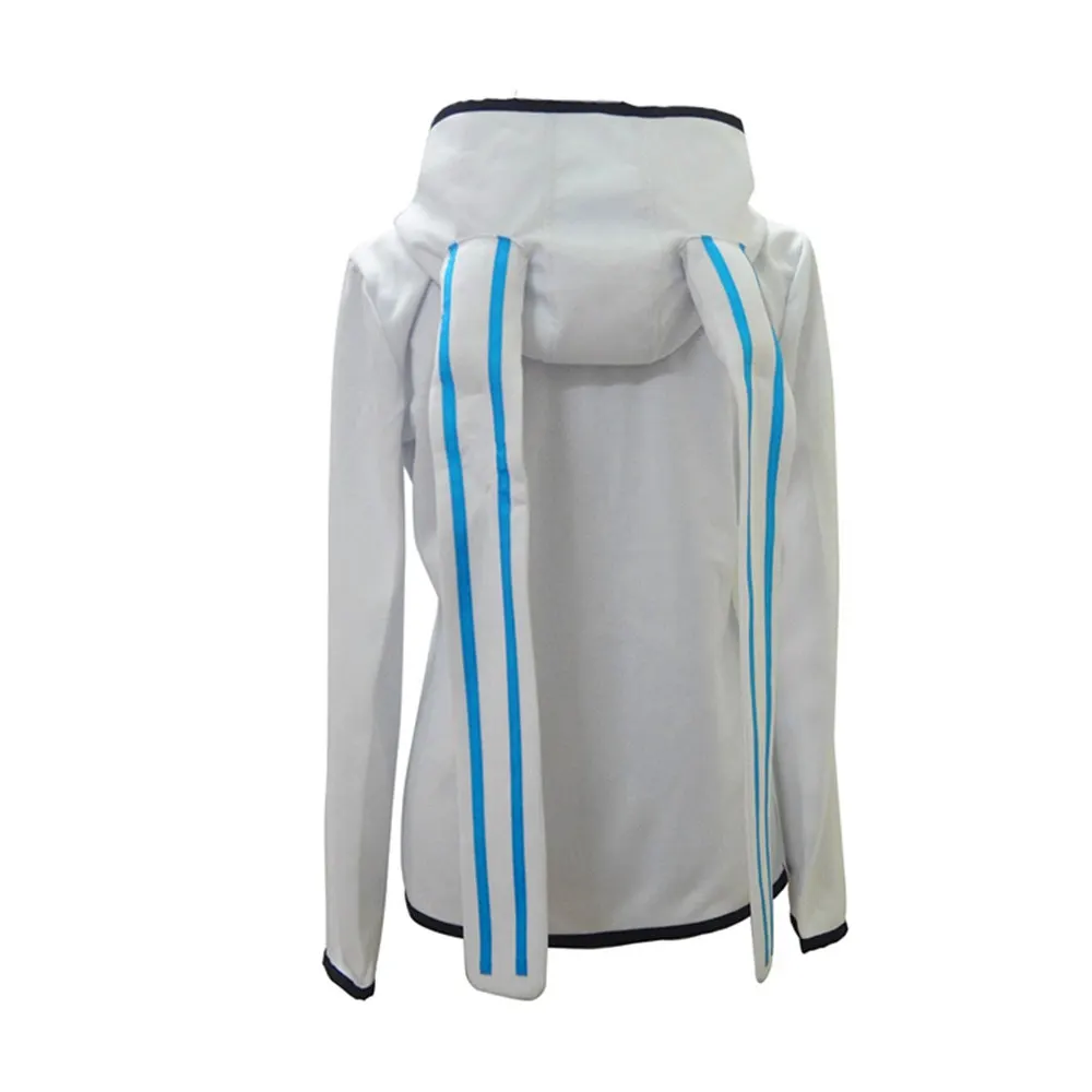 DEVIL SURVIVOR 2 Kuze Hibiki White Rabbit Version Hoodie Jacket Anime Cosplay Costume | Тематическая одежда и униформа