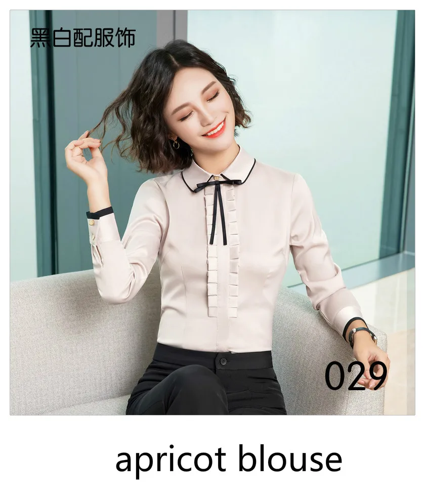 029 apricot shirt Тонкий женский Блейзер, Женское пальто, костюм, формальная повседневная куртка, костюм на одной пуговице, женские блейзеры, офисная одежда, Casaco Jaqueta - Цвет: 029 apricot shirt