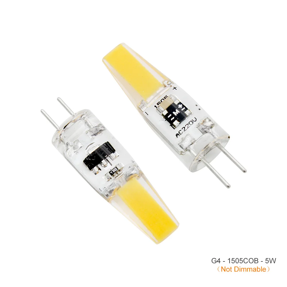 3 Вт 5 Вт 7 Вт затемняемый G4 220 В светодиодный светильник 2835 SMD COB светодиодный светильник для хрустальной люстры лампа Заменить галогенный точечный светильник