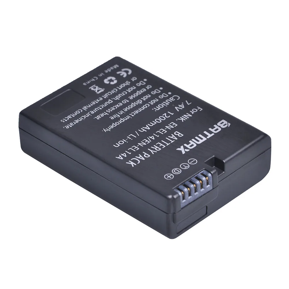 2 шт. EN-EL14 RU EL14 EN-EL14a Перезаряжаемые Батарея+ USB Dual Зарядное устройство для Nikon P7800 P7000 D5500 D5300 D5200 D3200 3100 D5600