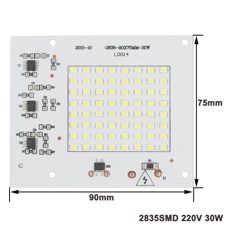 2835/5730 SMD чип 10 Вт 20 Вт 30 Вт 50 Вт 100 Вт умный СВЕТОДИОДНЫЙ Драйвер IC 220 В имплантированный чип со светодиодной подсветкой для DIY высокомощный заливающий свет