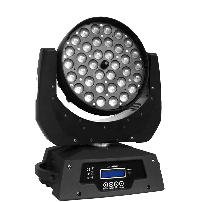 36x10 Вт RGBW 4в1 светильник для мытья/увеличения DMX512 светильник с подвижной головкой Профессиональный DJ/бар/вечерние/шоу/сценический светильник/Свадьба