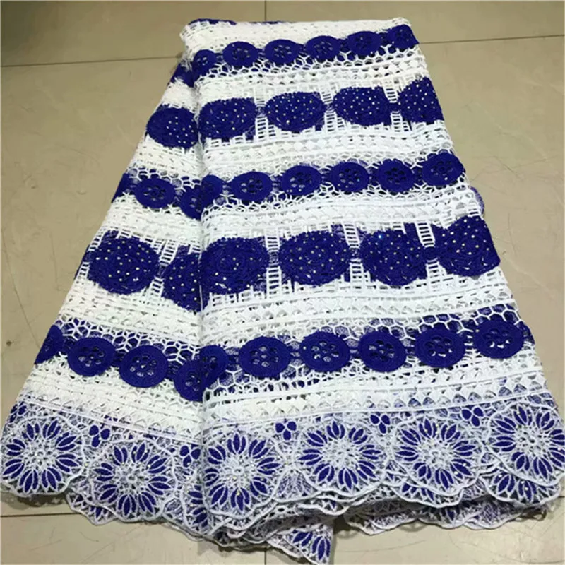

2019 New Design African Lace Fabric For Wedding Dress High Quality French Lace Fabric With Stones Fashion Nigerian Lace Fabric