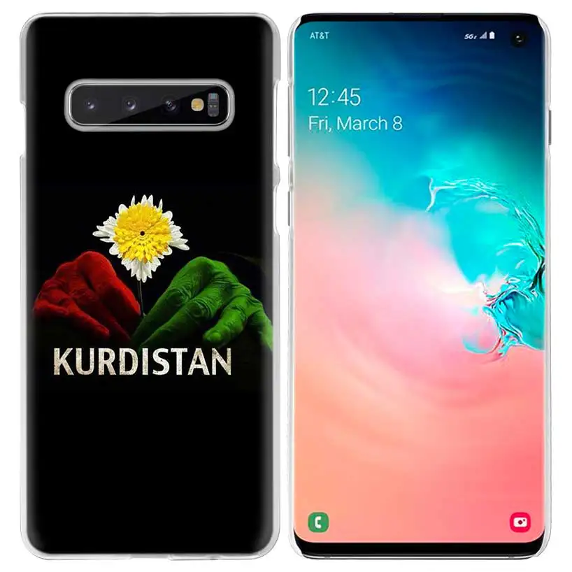 06 Курдистана чехол с флагом для samsung Galaxy S10 5G S10e S9 S8 M30 M20 M10 J4 J6 плюс J8 Note 8 9 прозрачный жесткий чехол из ПК для телефона Coque - Цвет: 06