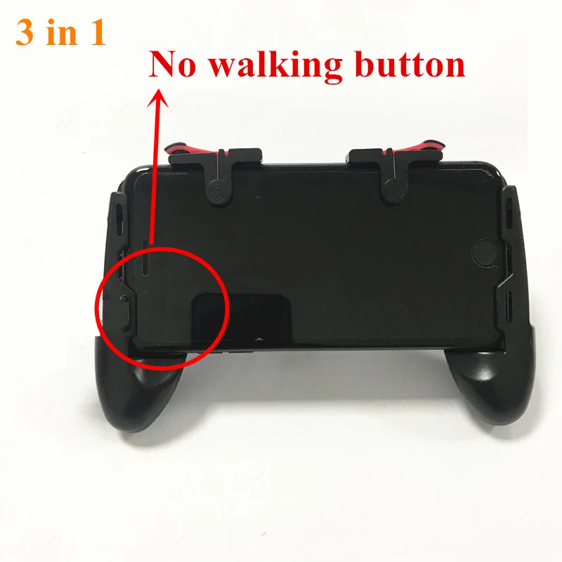 3 in 1(no walking) Телефон L1R1 ручка с джойстиком/триггер L1r1 пожарные кнопки для iPhone X 7 8 Android IOS мобильный геймпад для Pubg держатель контроллера - Цвет: 3 in 1(no walking)