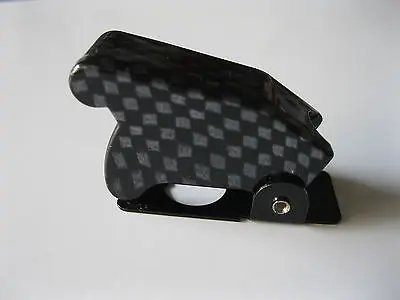 

12 pcs Opaque Black Body with white dot Safety Flip Cover for Toggle Switch