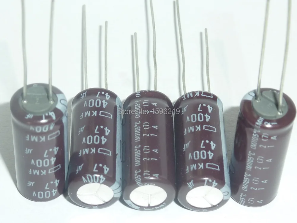 10 шт. 4 7 мкФ 400V NIPPON NCC KMF серии 10x25 мм Высокая пульсация тока 400V4.7uF алюминиевый