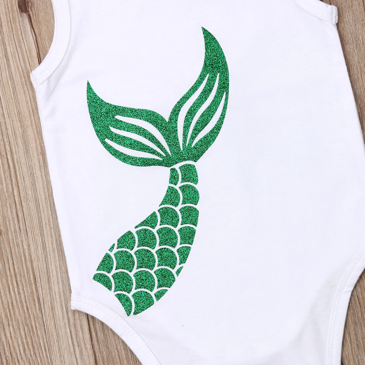 Summer Baby Girl Clothes Mermaid Romper Tops Tutu Shorts Skirts Outfits | Мать и ребенок