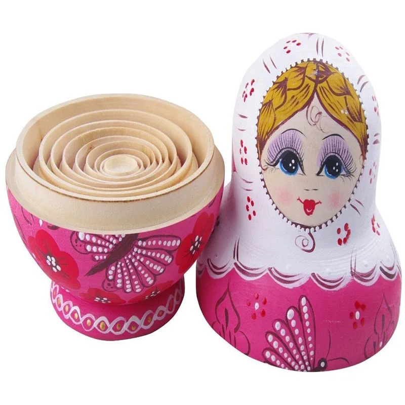Новый стиль Детские игрушки матрешки деревянные набор русские куклы ручная