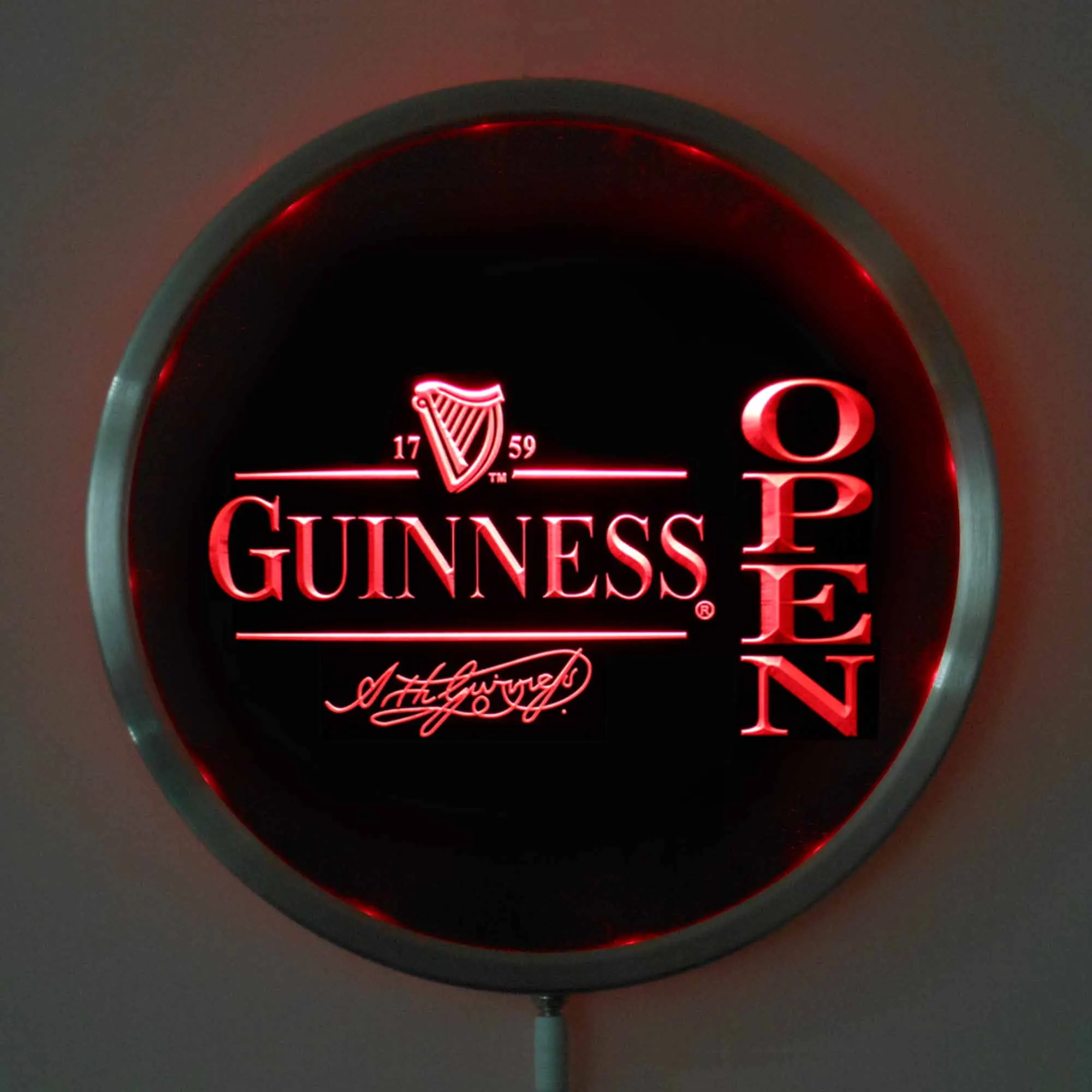 Светодиодные неоновые круглые вывески rs 0038 Guinness 25 см/10 дюймов вывеска RGB для бара