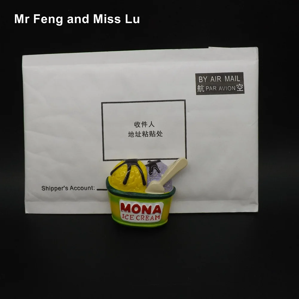 Плоская задняя Смола Модель мороженого искусственная игрушка Сделай Сам