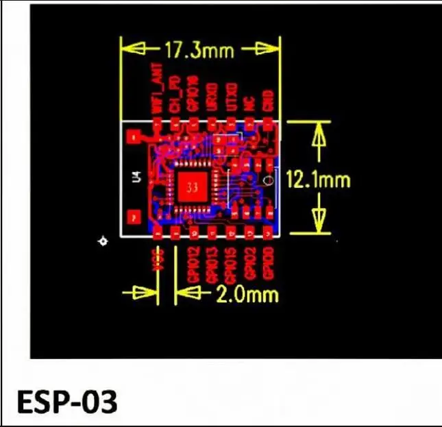 10 шт. ESP8266 серийный WIFI модель ESP 03 Гарантированная подлинность esp03 для arduino|authentic