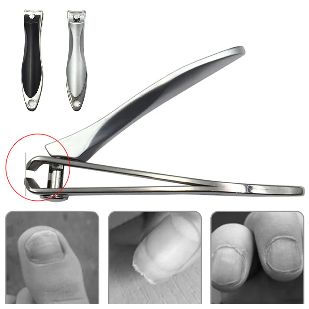 Blades Durable Nail Clippers Fingernail Cutter Anti-skid Handle Opening Stainless Steel Fashion Appearance | Красота и здоровье