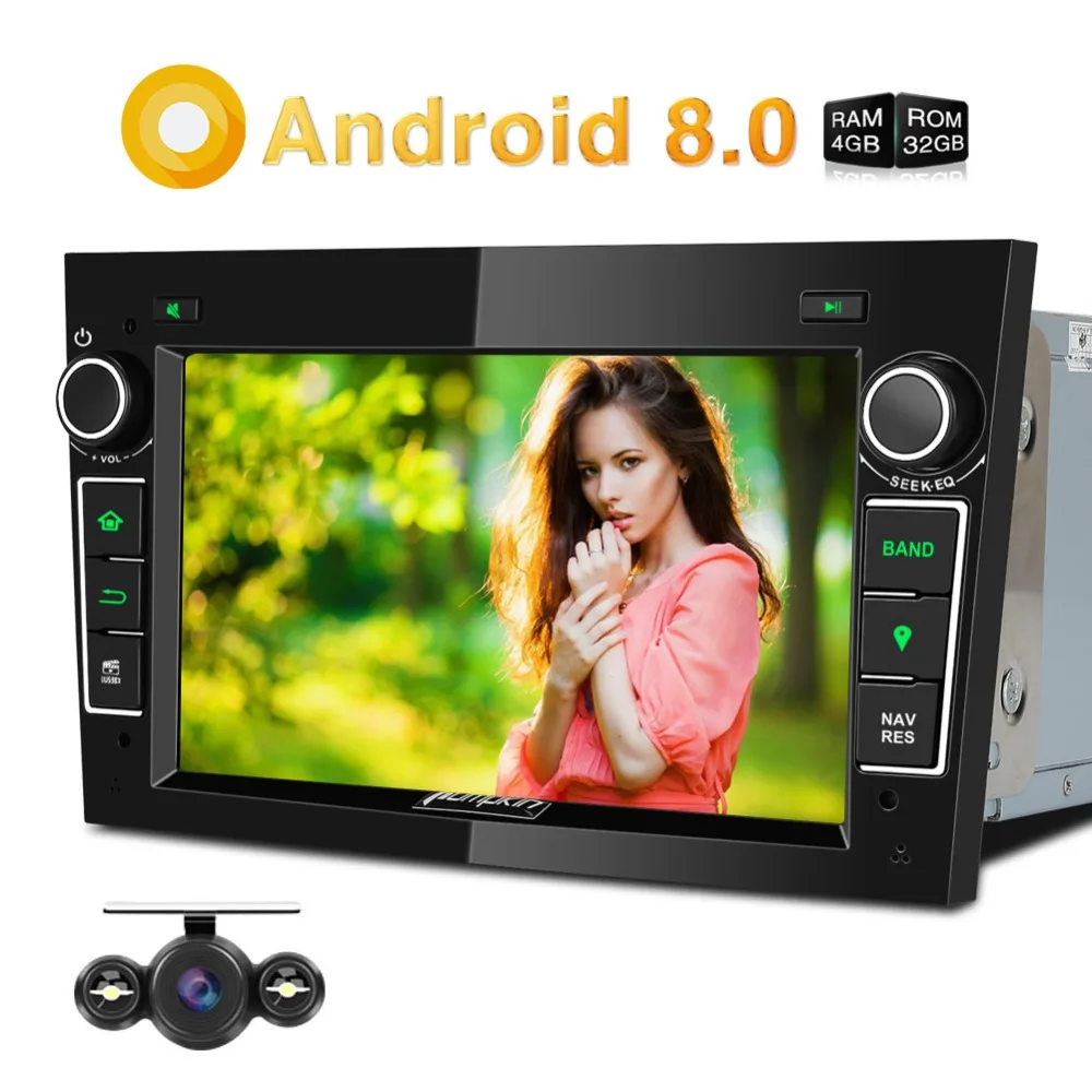 Pumpkin2 Din7''Android 8 0 автомобильный радиоприемник без dvd плеера GPS навигация 4 Гб ОЗУ