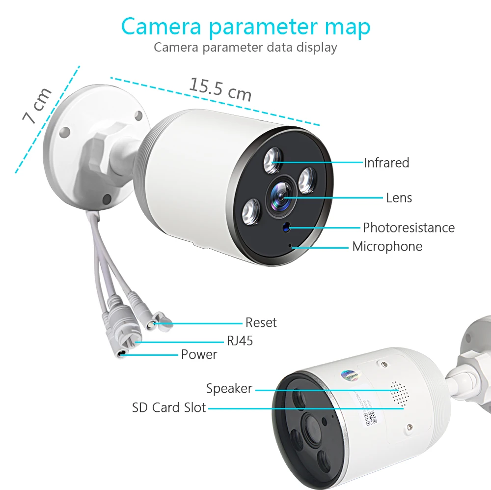 INQMEGA Cloud Wifi уличная IP камера 4MP 1080P Водонепроницаемая IP66 беспроводная камера видеонаблюдения CCTV ONVIF P2P Bullet ONVIF