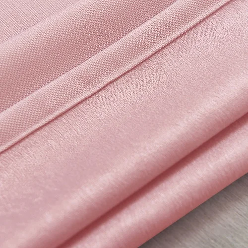 Pink NAPEARL Короткие шторы Твердые толстые высокие затенения капли для гостиной окна нитки ткань все матч драпировки ленты спальня современный - Цвет: Pink
