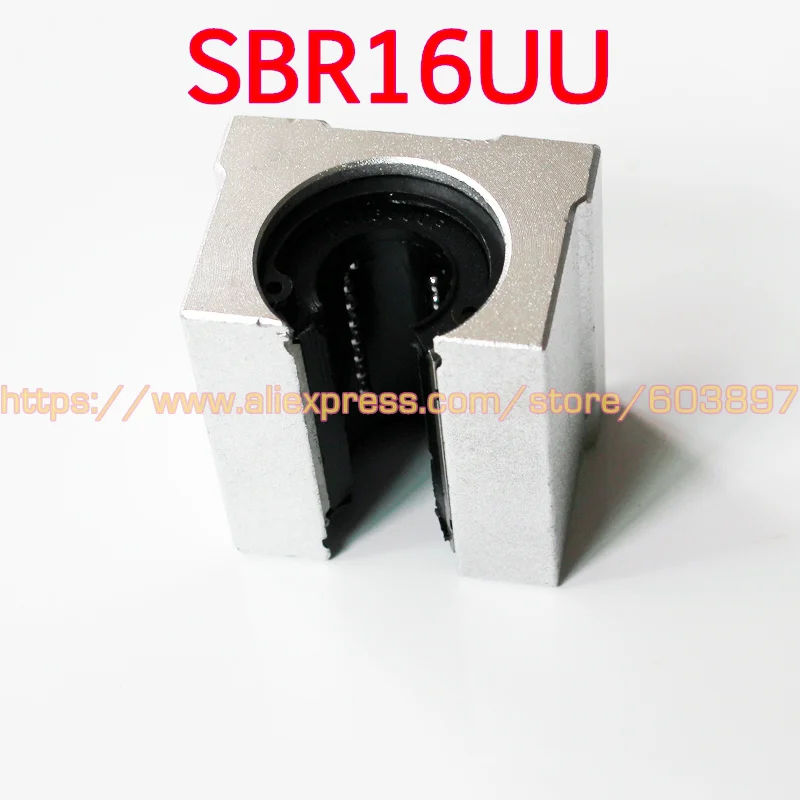Линейный шариковый подшипник SBR16UU блок втулки 16 мм с линейным ЧПУ lm16uop|16mm shaft|slide
