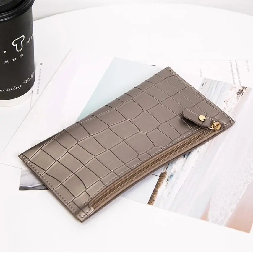 Женский модный кошелек, кошелек для монет, Одноцветный, Аллигатор, Крокодиловая Кожа, с узором, на одно плечо, для телефона, монета, сумка, кошелек, сумочка