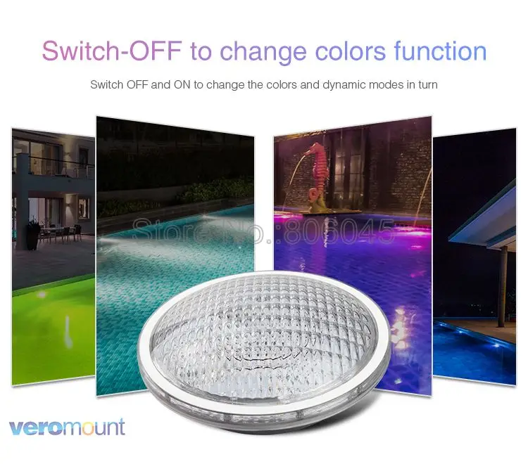 Светодиодный светильник для бассейна Miboxer PW01 27 Вт RGB + CCT PAR56 IP68 Водонепроницаемый
