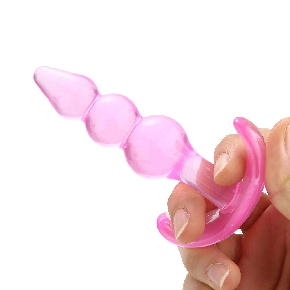 Anal Plug Triple-bead Butt Silicone Anus Clitoris / Prostate Massager for Men &amp Women Adult Sex Product Toys 2018 | Красота и