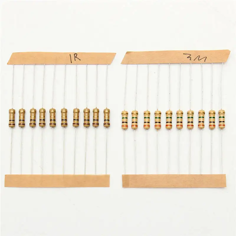 Горячая Распродажа 300 шт. = 30 valuesx10 Rang 1 ohm three Mohm 1/2 Вт комплект резисторов в
