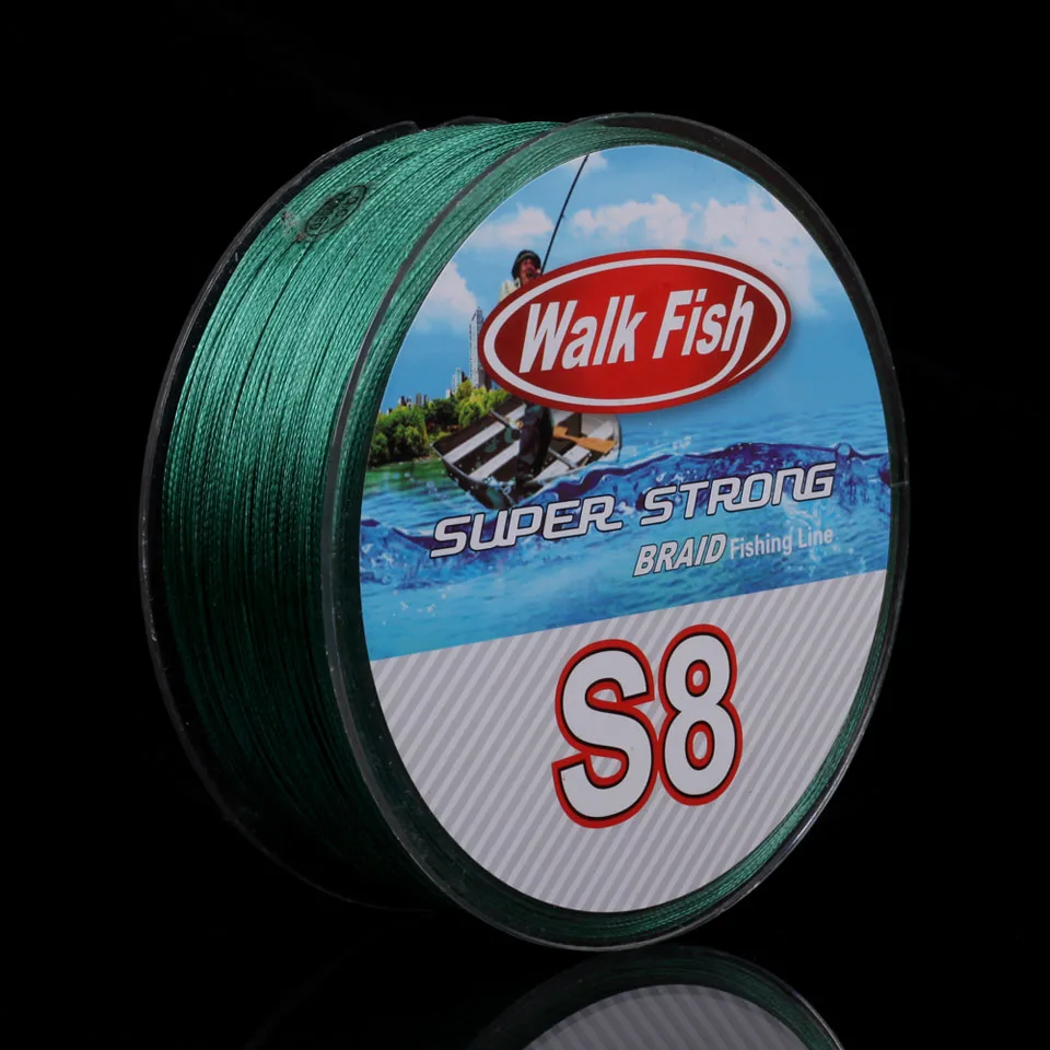WALK FISH плетеная рыболовная леска из 8 нитей 500 м сверхпрочная гладкая многонитевая