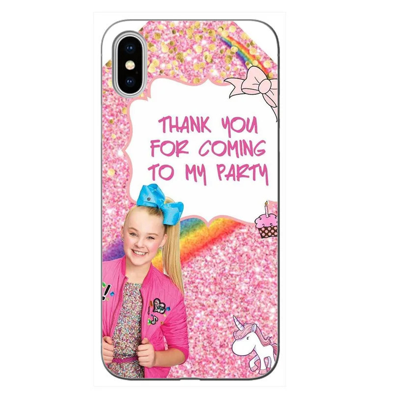 TPU Jojo siwa прозрачный мягкий силиконовый чехол для телефона iPhone XS XR MAX X 5 5S 5SE 6 6S 6 7 8Plus высокое качество печати - Цвет: TPU