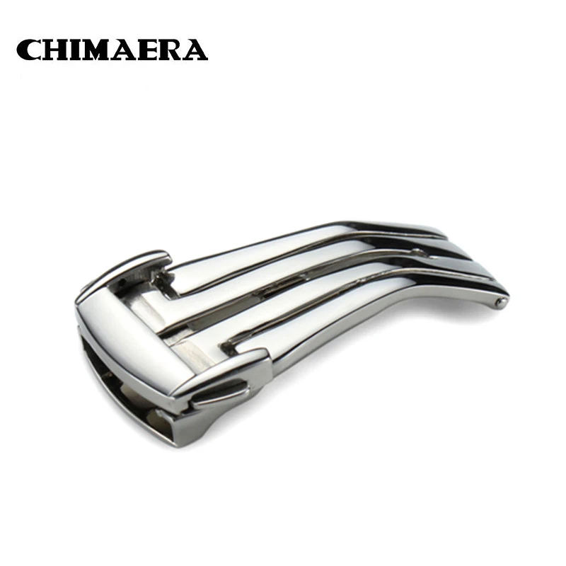 

CHIMAERA Top Quality Stainless Steel Polished Watch Buckle 16mm 18mm 20mm Deployment Clasp For OMEGA Watches Free shipping