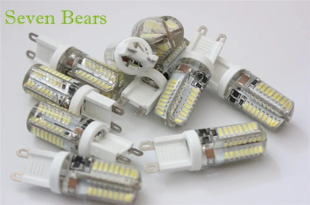 3 Вт Светодиодная лампа g9 220 В smd3014 64led подсветка кукурузная хрустальная люстра COB