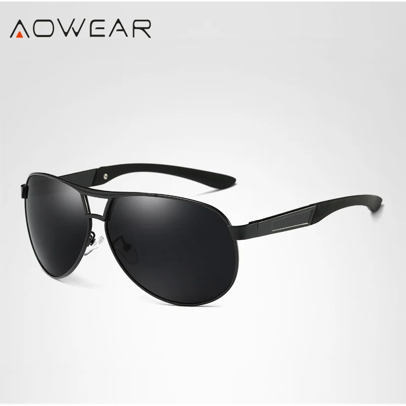 AOWEAR классические авиационные солнцезащитные очки Для Мужчин Поляризованные в