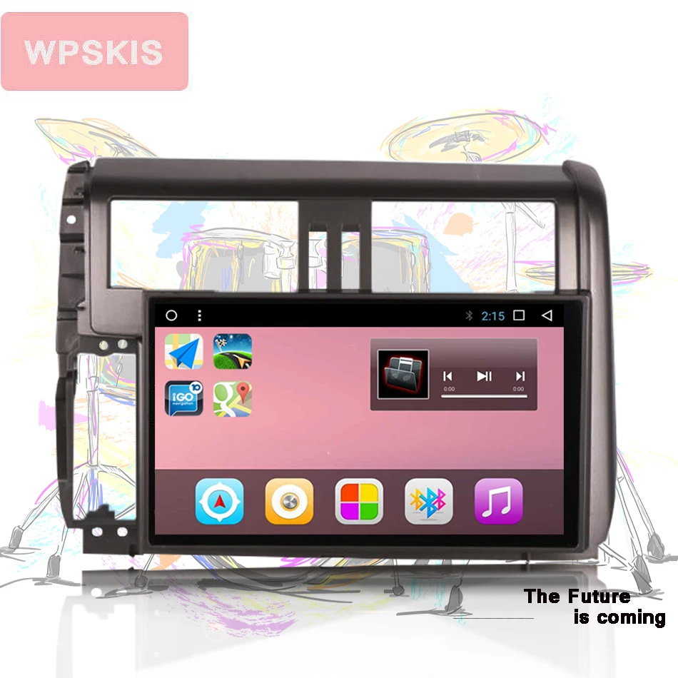 Автомобильный мультимедийный DVD плеер Android 10 0 6 ГБ ОЗУ GPS радио Wi Fi для Toyota Prado Land