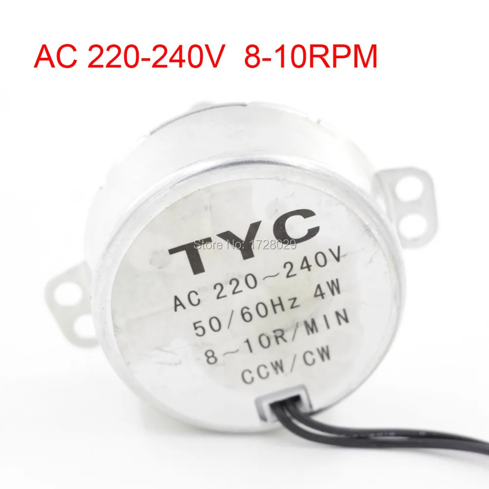 CW/CCW синхронный 50TYC AC220 240V 8 10RPM редукторный двигатель|Двигатель постоянного тока DC|