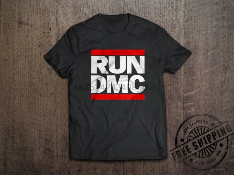 RUN DMC футболка рэп в стиле хип хоп рок взрослых Run D.M.C. Новая Черная