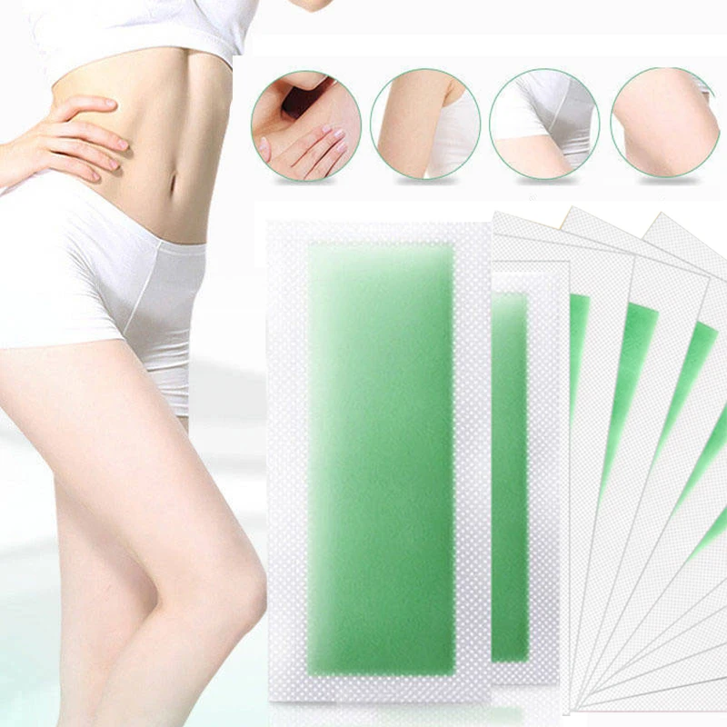 

10 PCS 18*9CM Depilatory Wax Armpit Legs Hair Removal Wax Strip One-time Quick Hair removal Sticker 4 Colors Random Sending