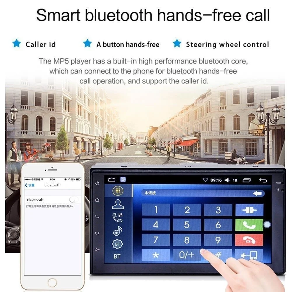 Автомагнитола 2DIN Android 6 0 mp5-плеер GPS навигатор OBD BT Wi-Fi FM + камера | Автомобили и