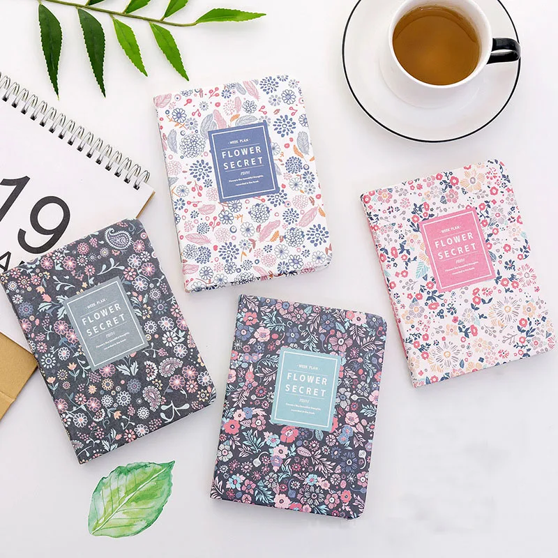 Новинка 2019 милый дневник из искусственной кожи с цветами еженедельник школьный