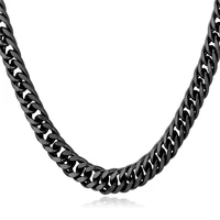 ethiopian chain men necklace chain stainless steel gold color new link chain wholesale trendy special men jewelry gift n106