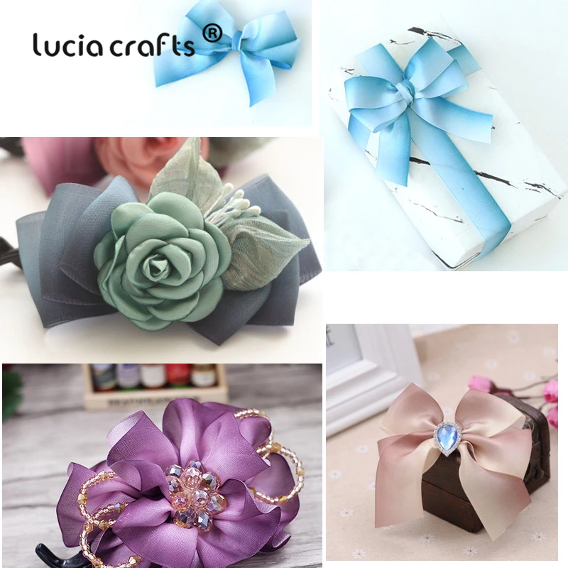Ленты для рукоделия Lucia crafts 6 ярдов разные варианты напечатанные ленты аксессуары