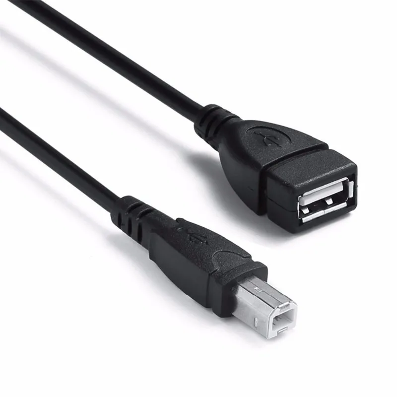 Портативный мини-адаптер USB 2 0 A мама к B папа удлинитель соединительные кабели для