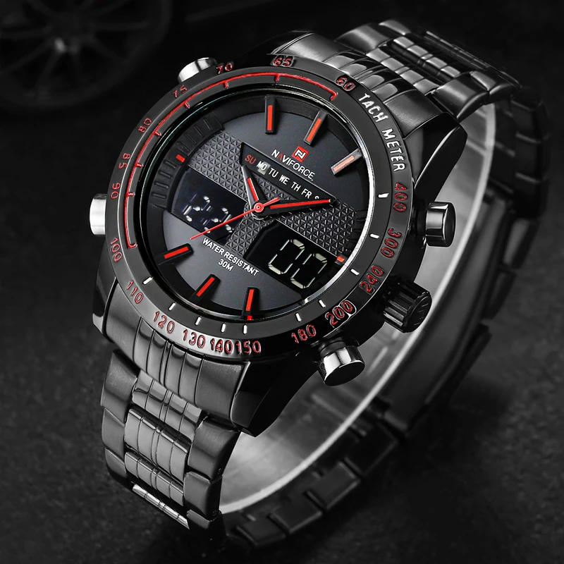 NAVIFORCE мужские часы лучший бренд роскошные повседневные кварцевые
