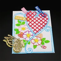 flower love metal cutting dies for scrapbooking photo album embossing diy paper cards making decorative stencil craft