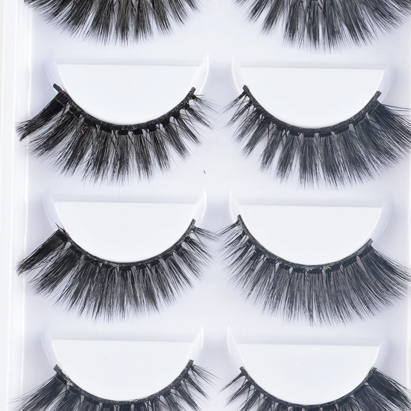 

NEW 5 pairs Mink Eyelashes 3D False lashes Thick Crisscross Makeup Eyelash Extension Natural Volume Soft Fake Eye Lashes
