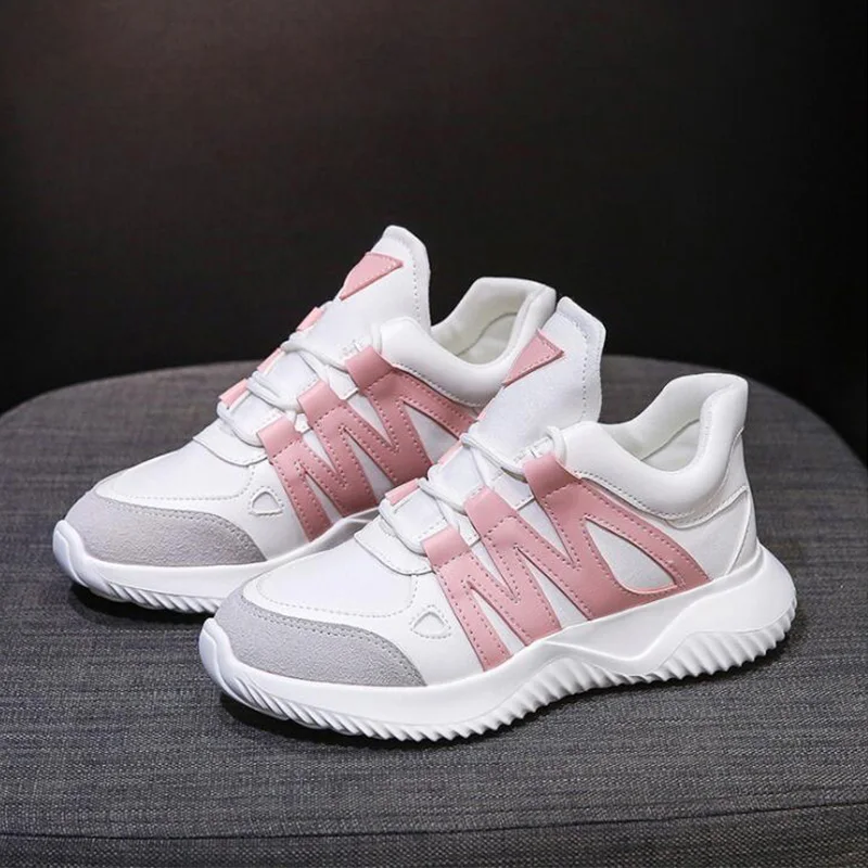 

Dropshipping Women Sneakers Summer Vulcanize Female Sports Basket Platform Soft Breathable Mesh Women's Sneakers XYZ032