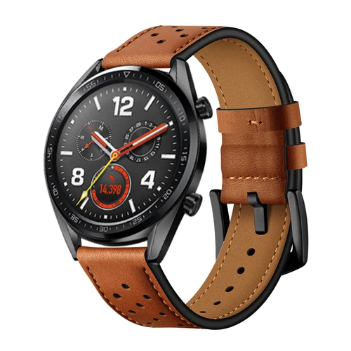 grown 2 Ремешок 22 мм для samsung galaxy watch 46 мм S3 Frontier/классические часы huawei gt 2 46 мм ремешок из натуральной кожи Аксессуары для часов - Цвет ремешка: grown 2