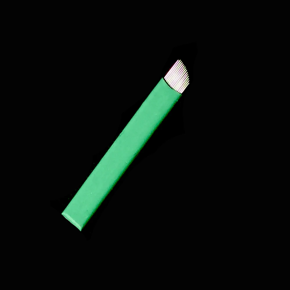 

50 шт 0,18 0,20 0,25 мм микроблистательная игла 12 14 Pin Lamina Tebori Flex зубец плоская Бесплатная доставка