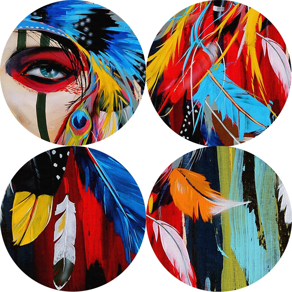 Поп арт индийская девушка холст Художественная Настенная роспись акварель